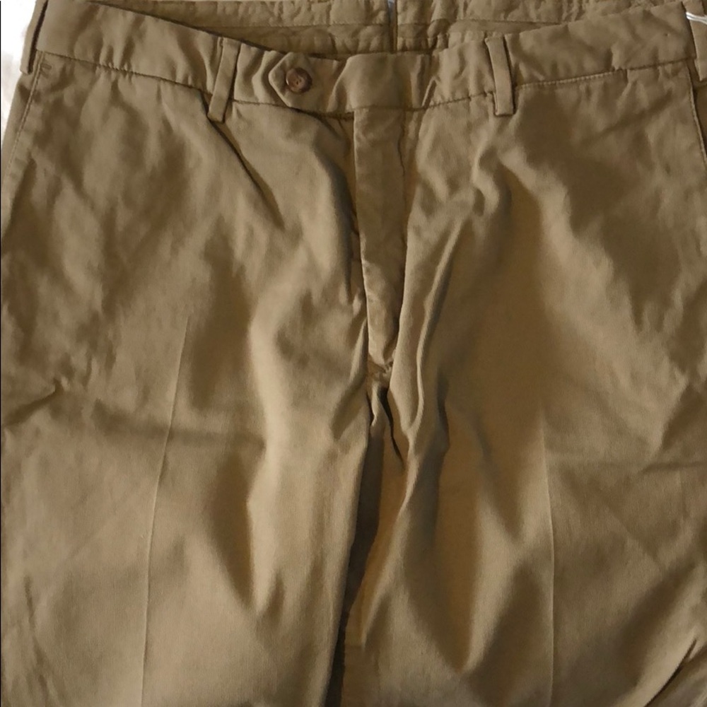 Men’s khaki brown Incotex pants.